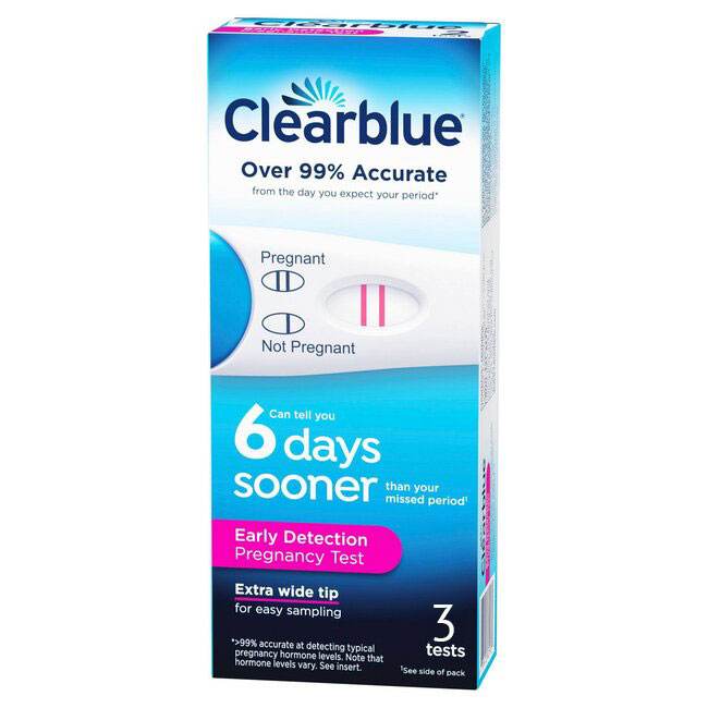Clearblue® Early Detection Pregnancy Test | 3 Tests/Box | Made In USA 🇺🇸